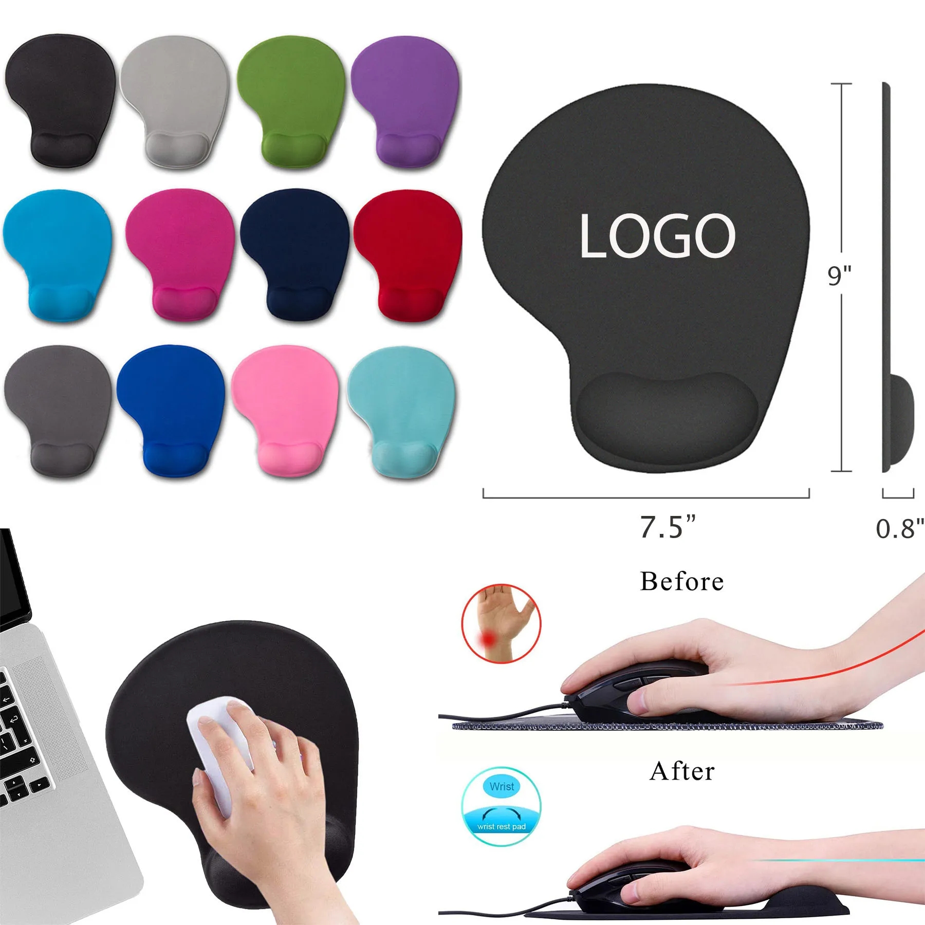 Wrist Support Mouse Pad 9