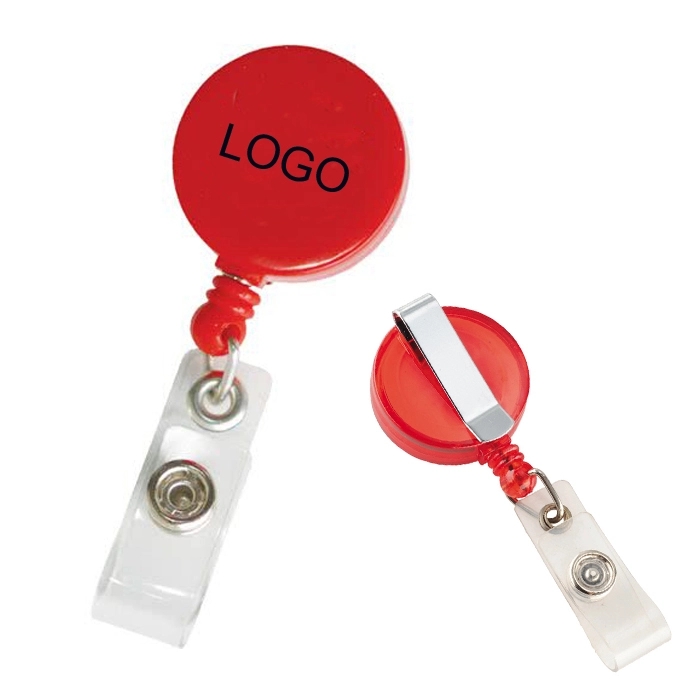 Round Retractable Badge Holder 4