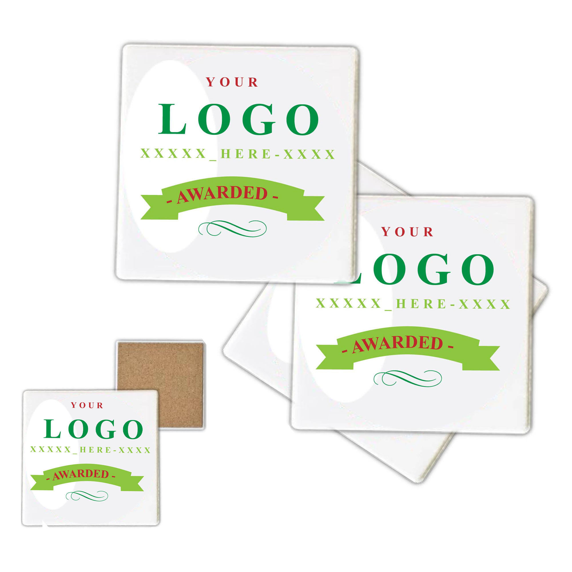 Full Color Square Stone Drink Coasters 2