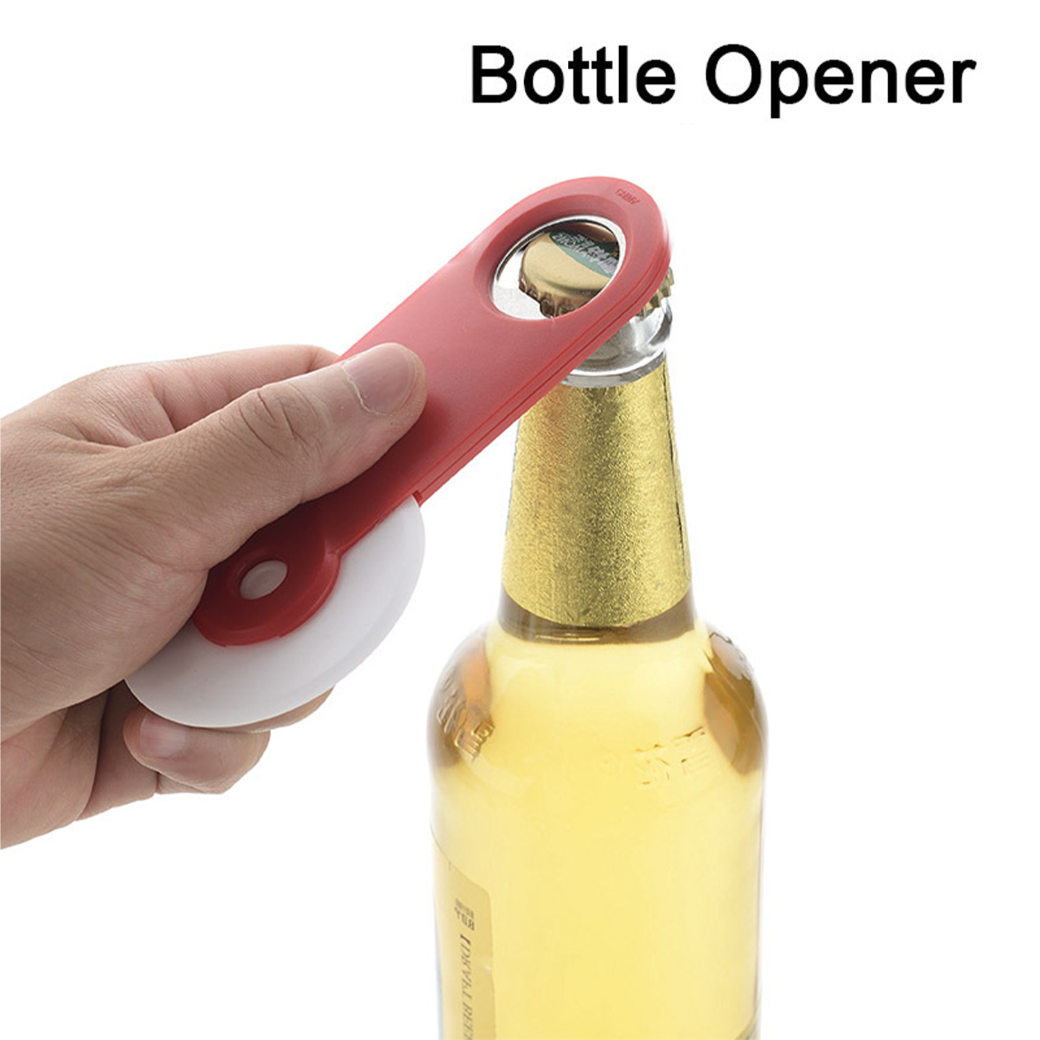 Printed Pizza Cutter with Bottle Opener 4