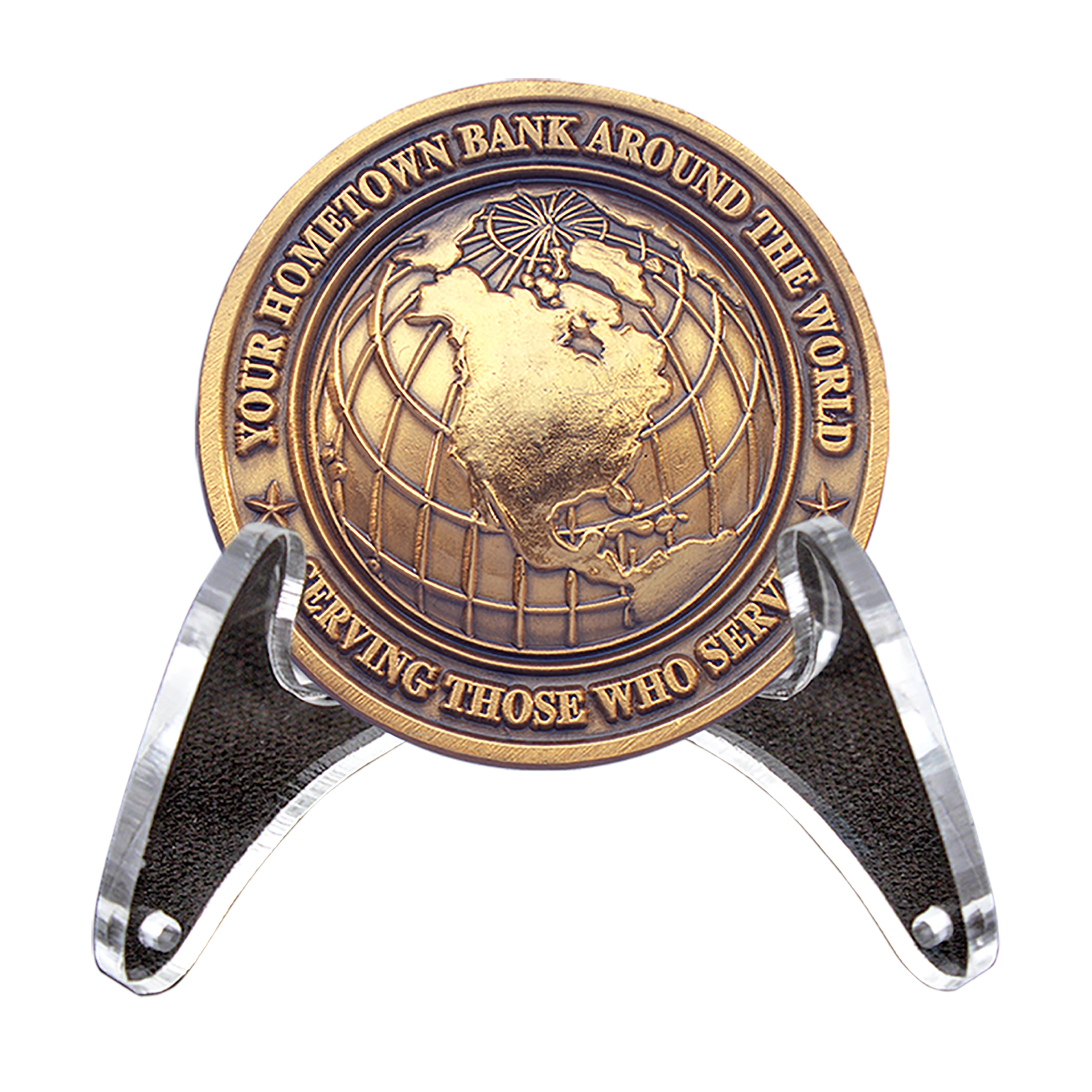 Clear Acrylic Coin Easel