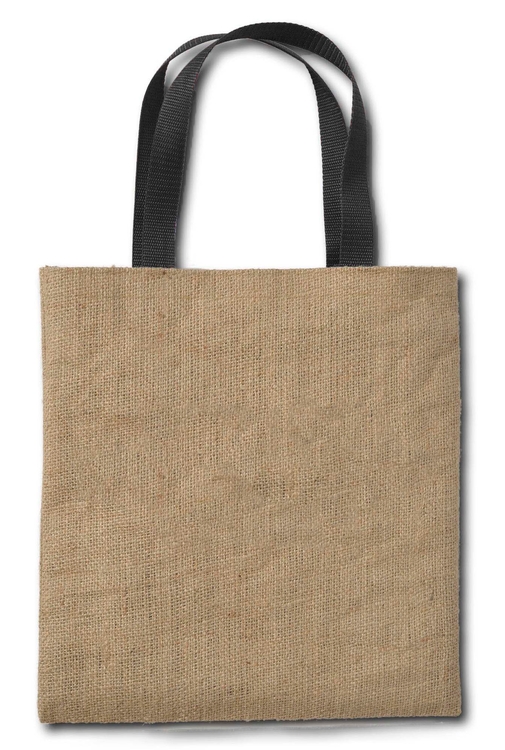 Brighton Laminted Jute/Burlap Tote Bag 13x14" 1