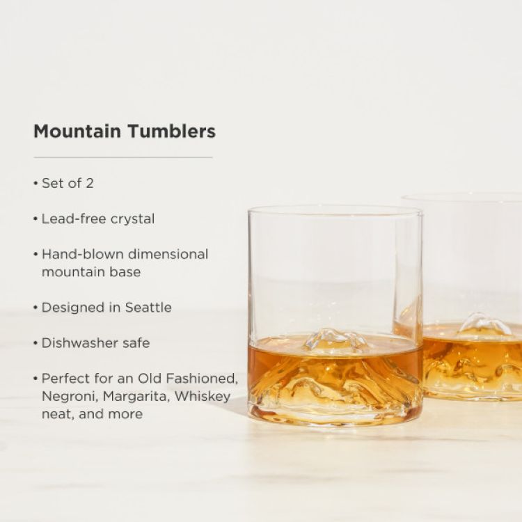 Viski® Mountain Tumbler, set of 2 9