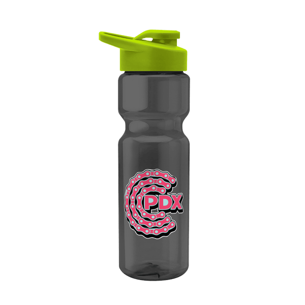 Blazer 28oz Transparent Bike Bottle w/Drink-thru Lid 834