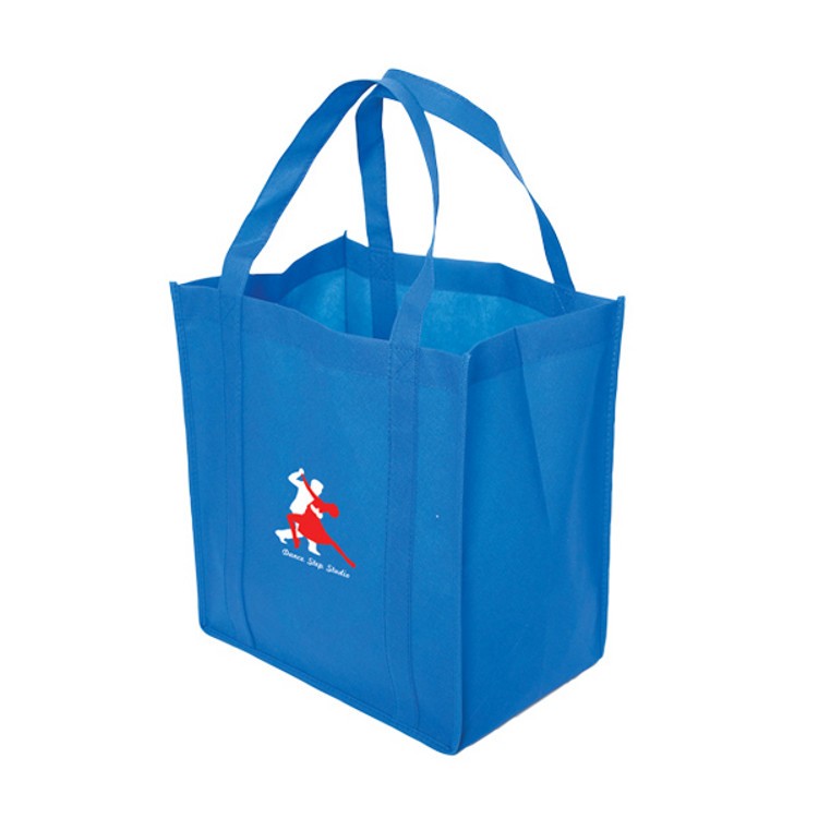 Non Woven Tote: 12" W x 13" H x 8" D 4
