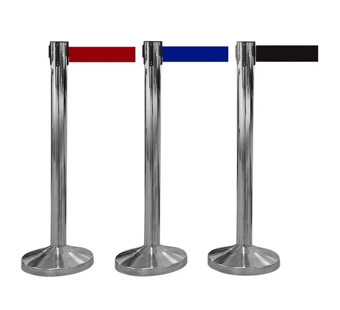 Retractable Belt Barrier Stanchion - Stainless Steel 3