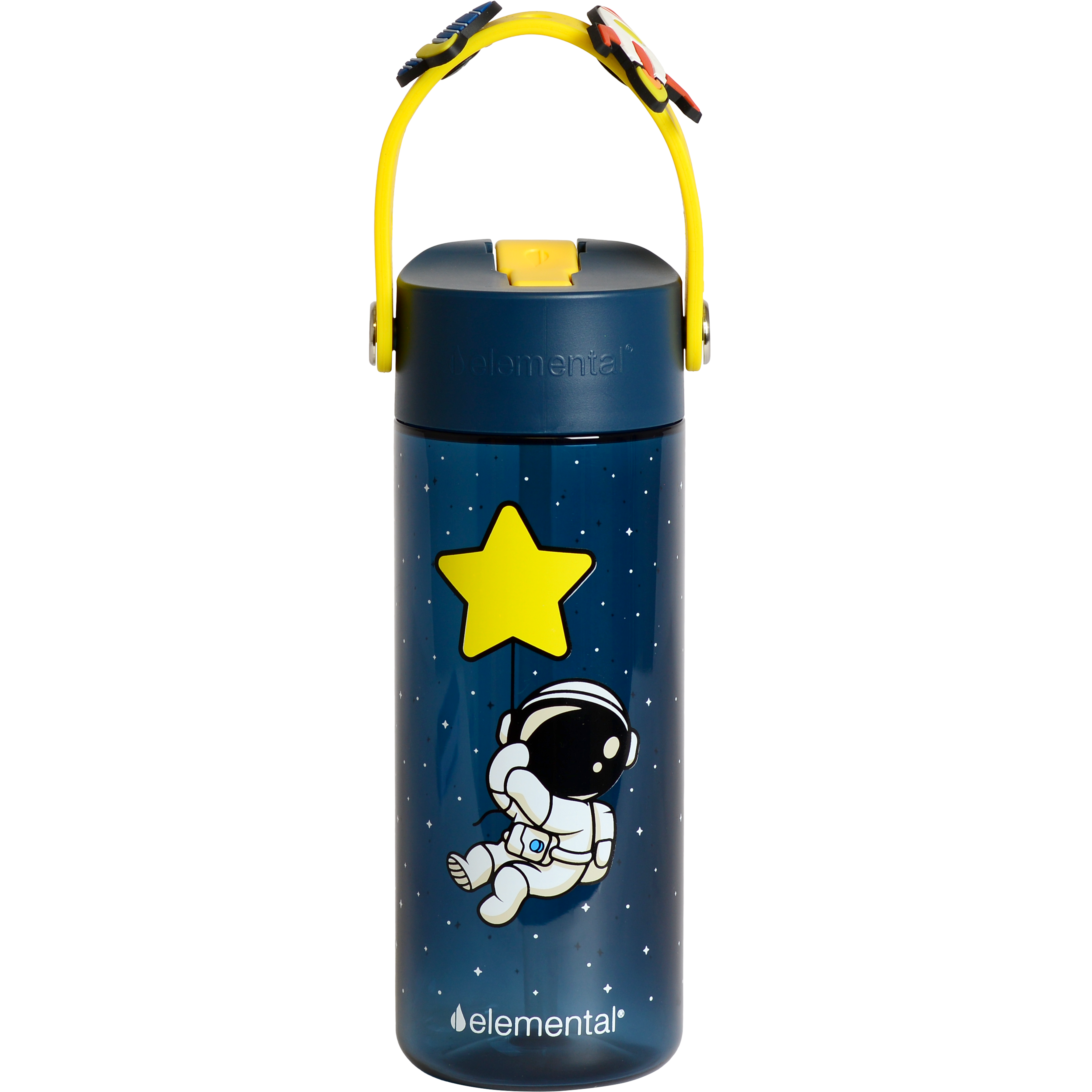 Elemental® Splash Charm 18oz Tritan Water Bottle - with Drinking Spout and Straw 28