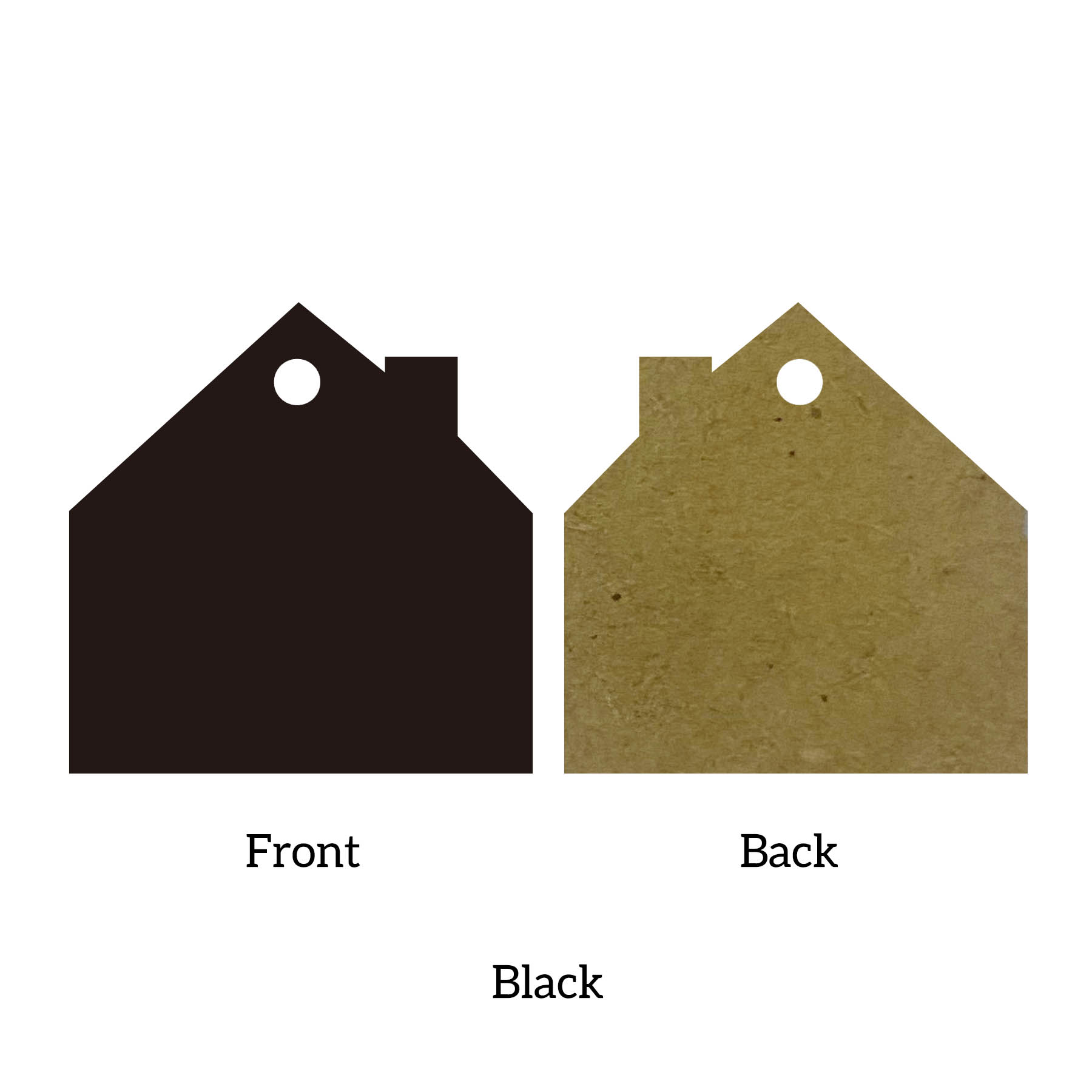 Free Shipping Solid Color Christmas Ornament - House 25