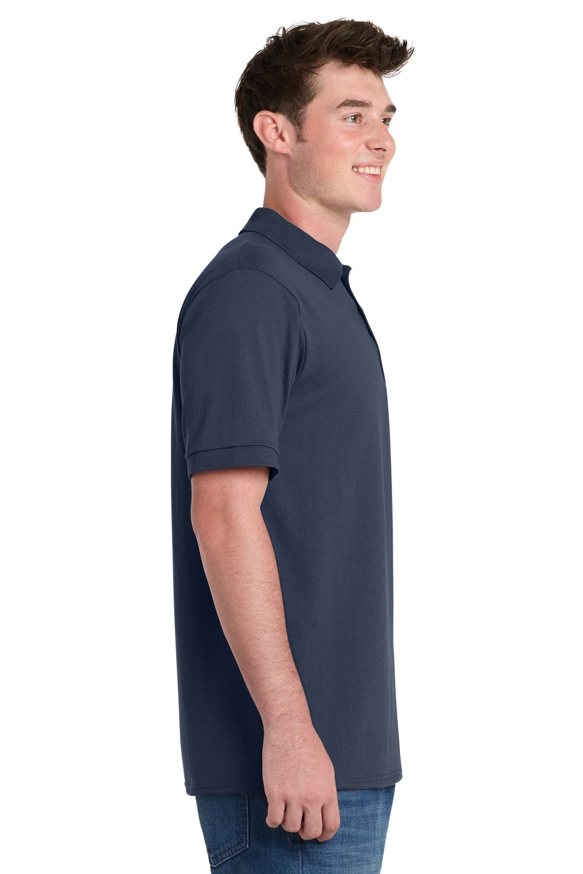 Port & Co Core Blend Jersey Knit Pocket Polo. KP55P 75