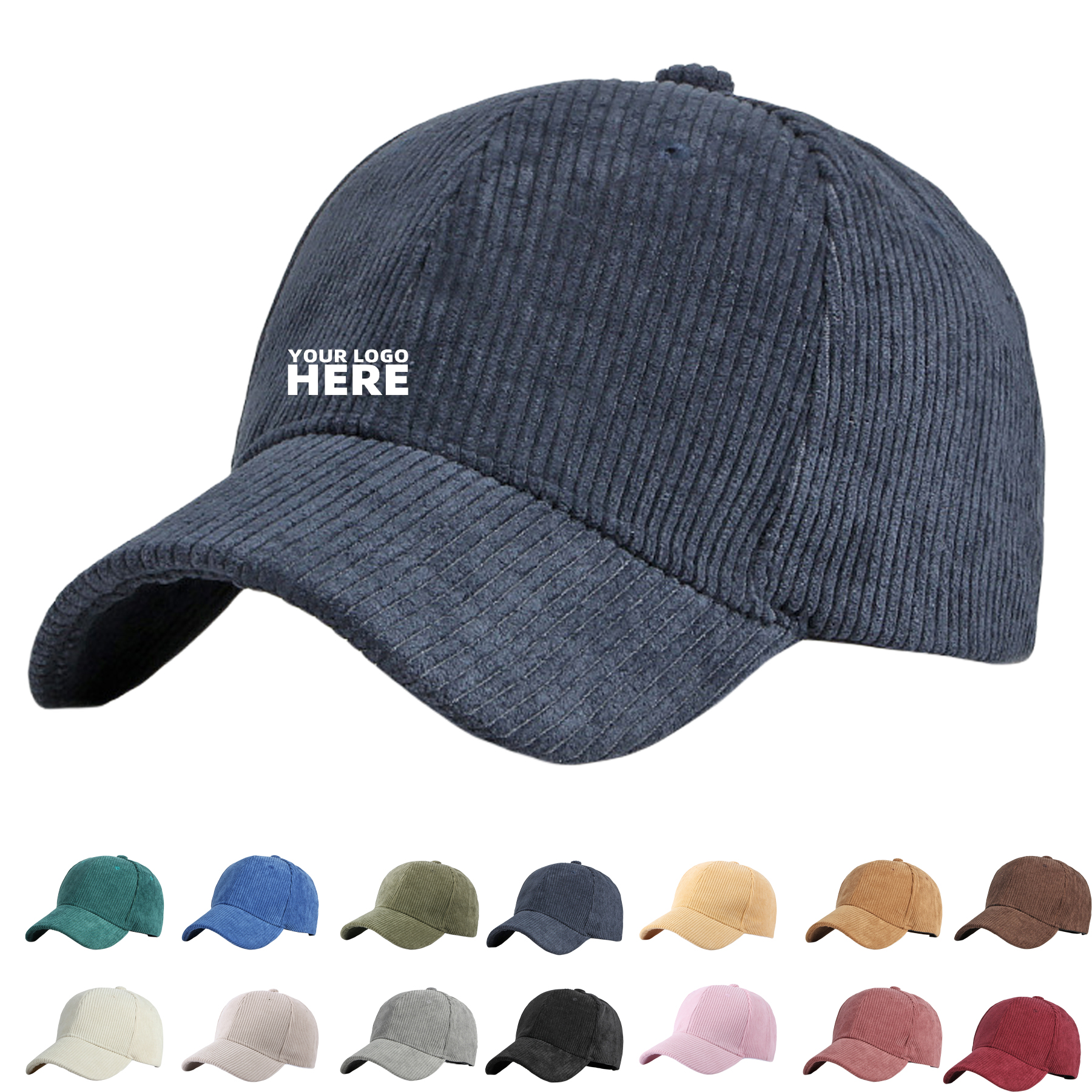 Classic Corduroy Cotton Baseball Caps 2