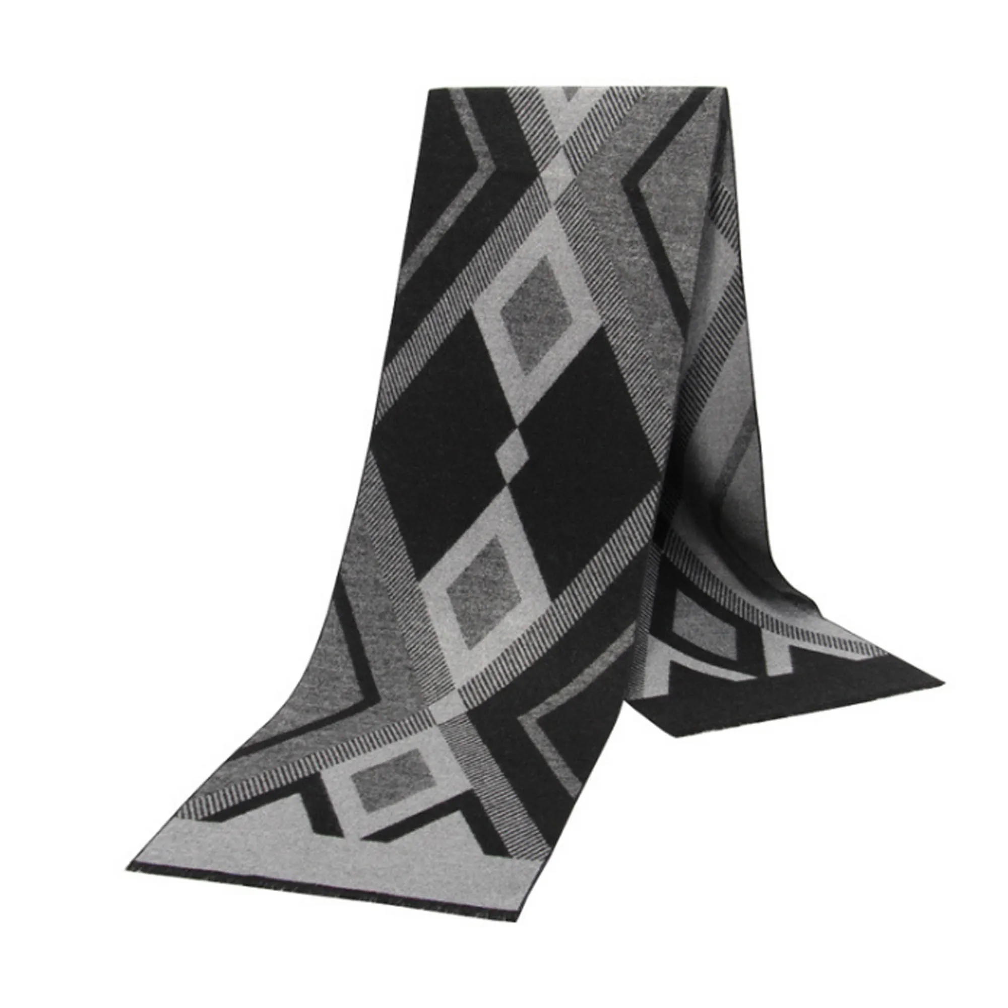 Men's Checkered Autumn and Winter Scarf 3