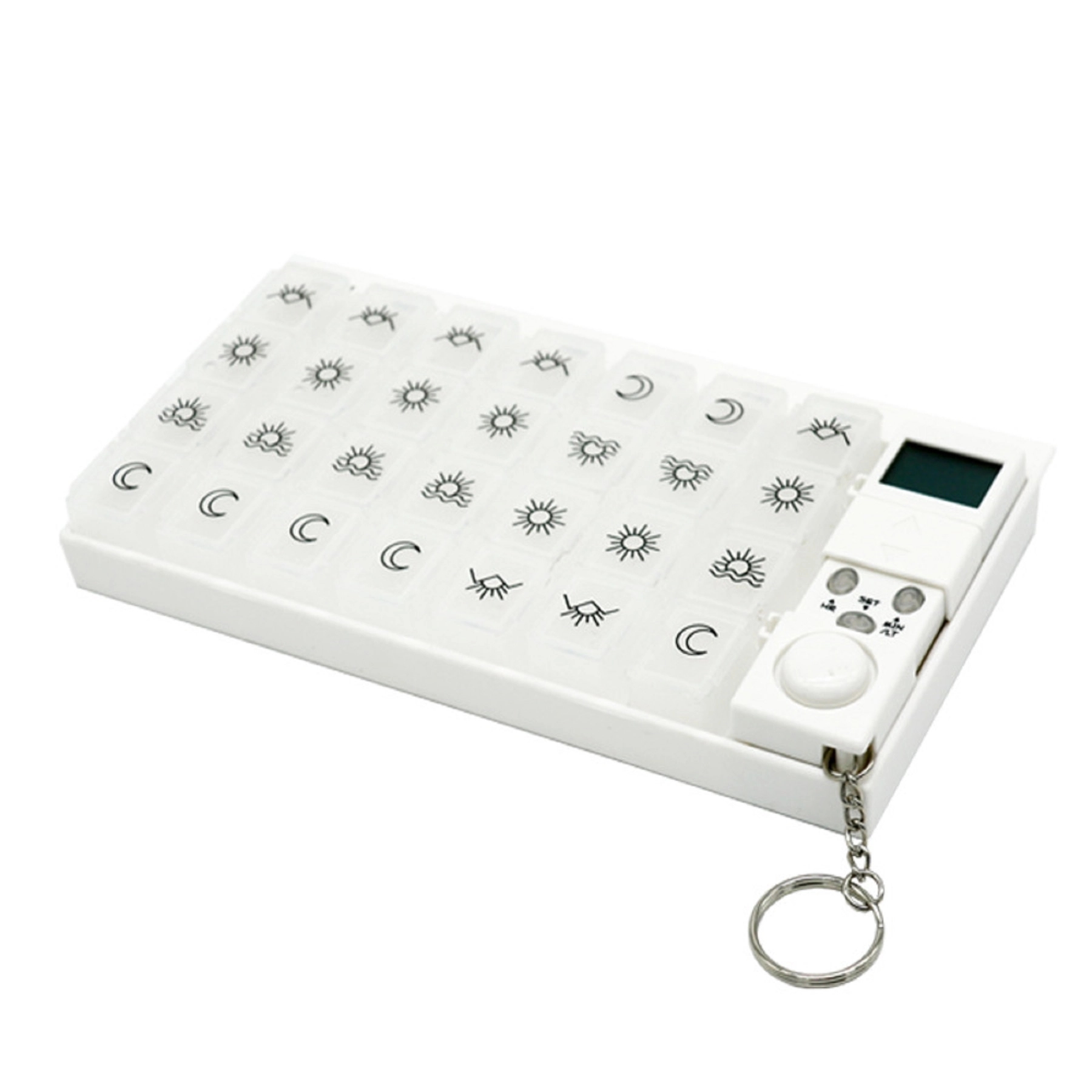 28 Grid 7 Day Pill Box with Alarm Clock 8