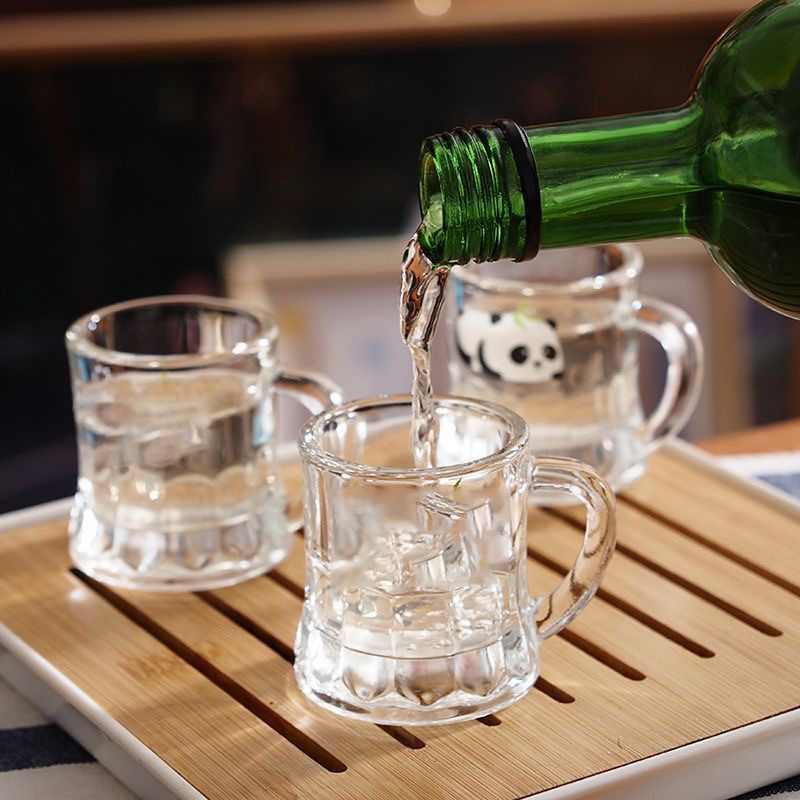 2oz Glass Beer Mug with Handle 10
