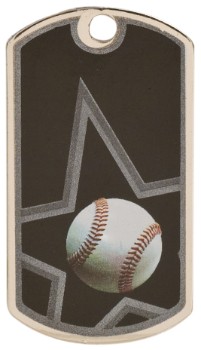 Baseball Star Metal Dog Tag 2