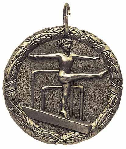 Gymnastics Female XR100 Series Medal, 1 1/4" 2
