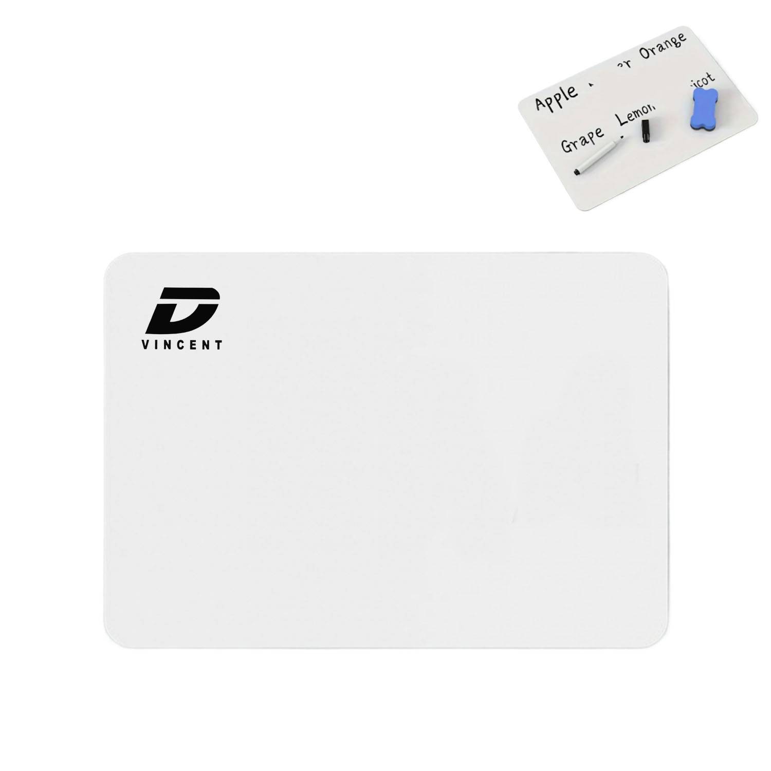 Small Double-Sided Reusable Erasable Plastic White Board 2