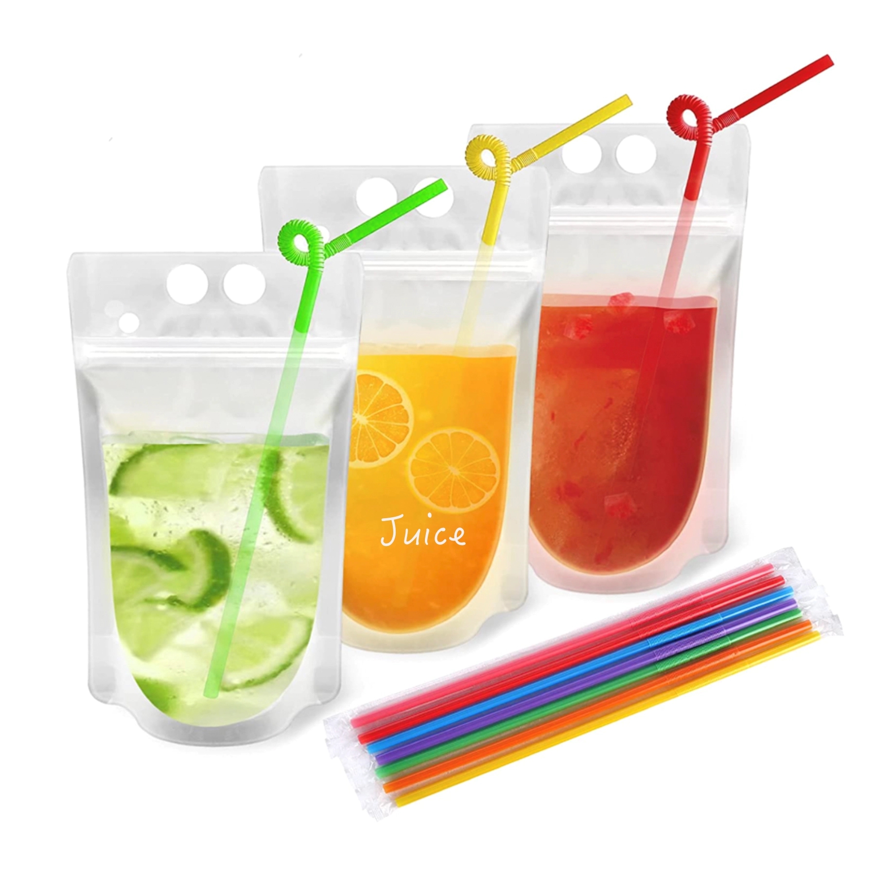 Juice Pouch With Straw 2
