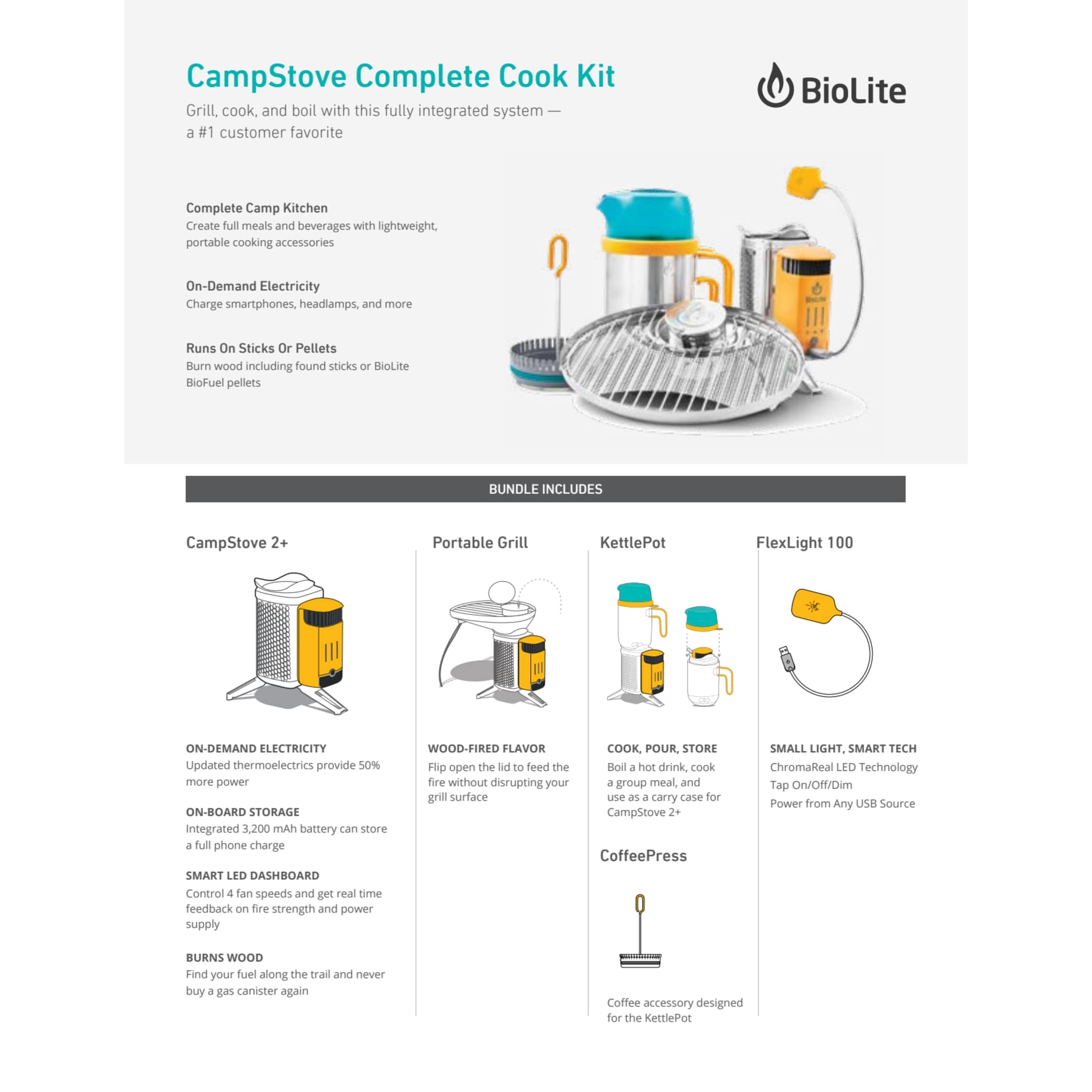 BioLite CampStove Complete Cook Kit 42