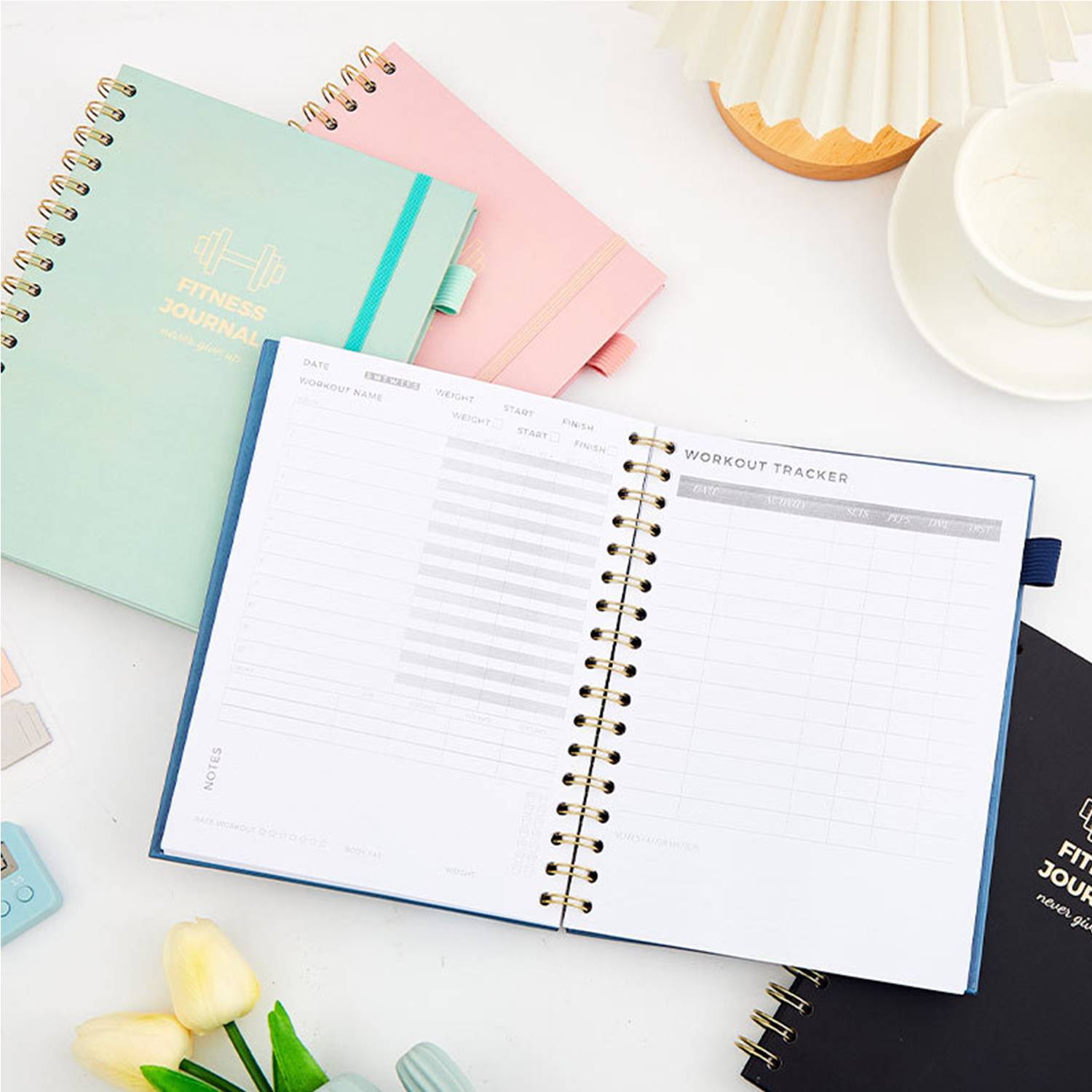 Fitness Journal Spiral Coil Notebook 6