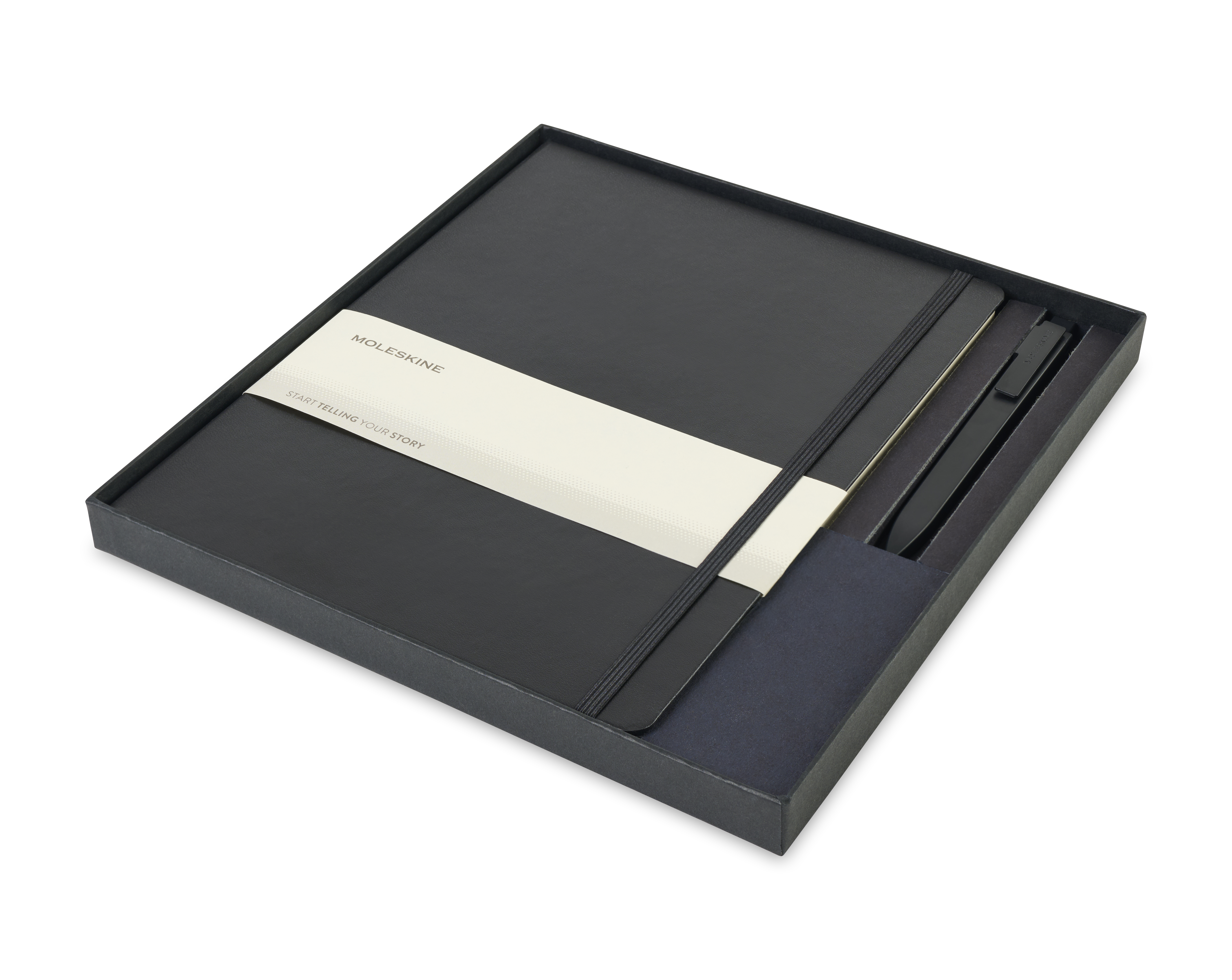 Moleskine® X-Large Notebook and GO Pen Gift Set