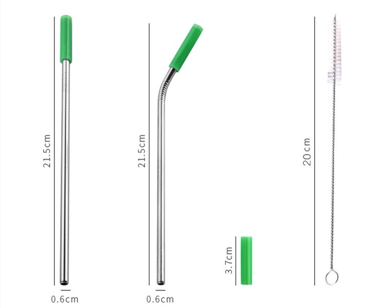 Stainless Steel Straws Cleaning Brush Set 2