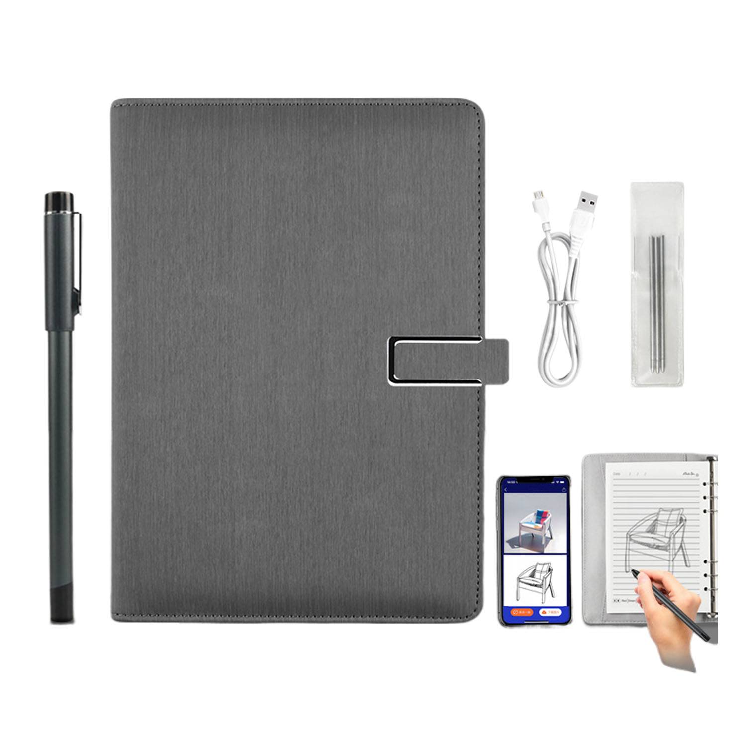 A5 Digital Smart PU Leather Notebook Pen Set 1