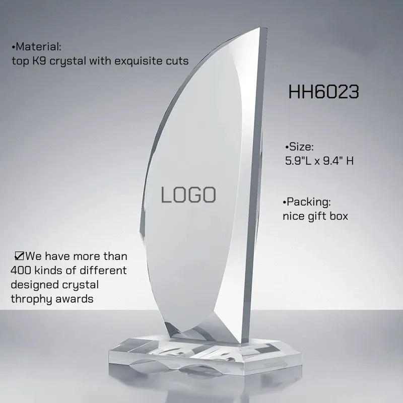 Sailing Crystal Trophy Award Wholesale 2