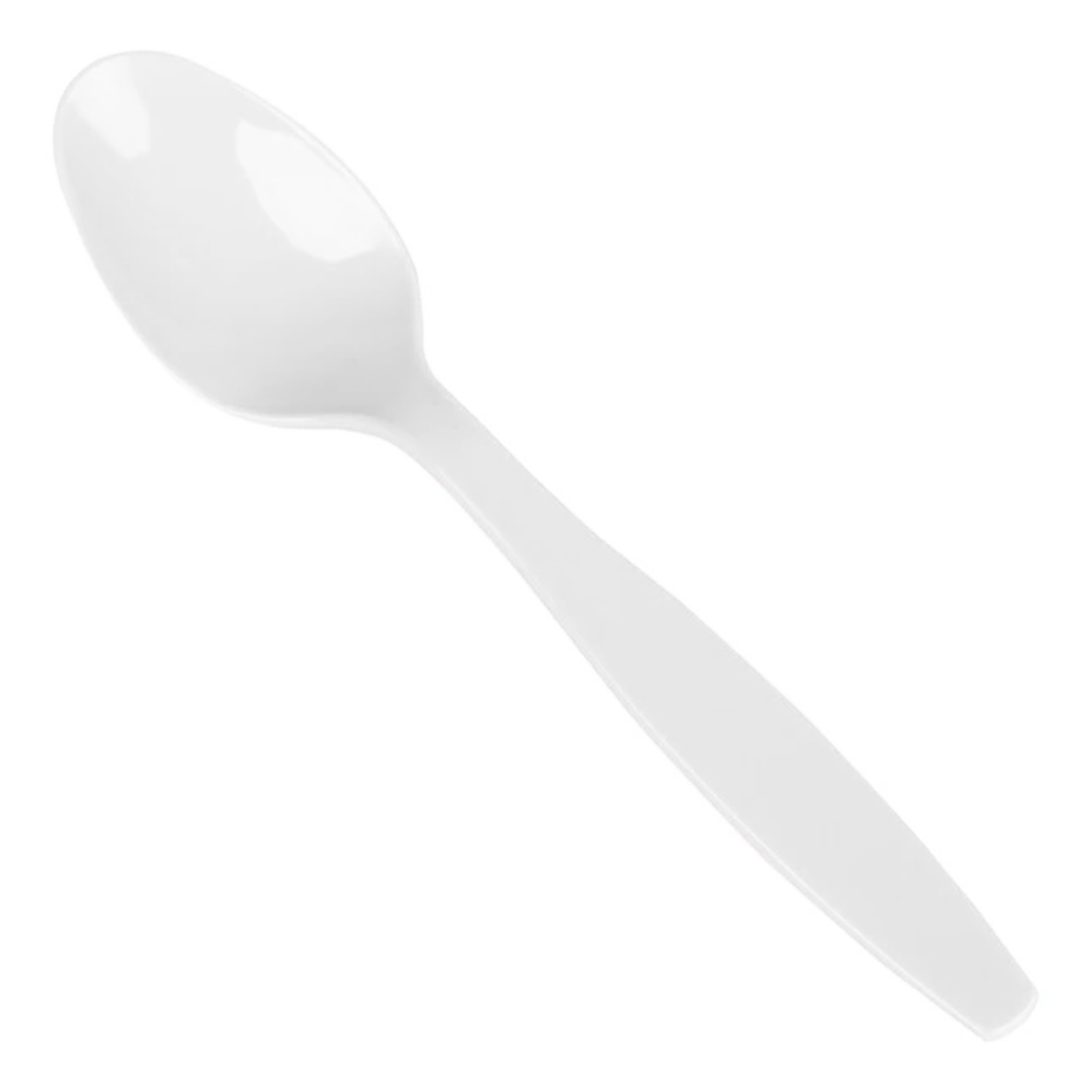 White Plastic Spoon