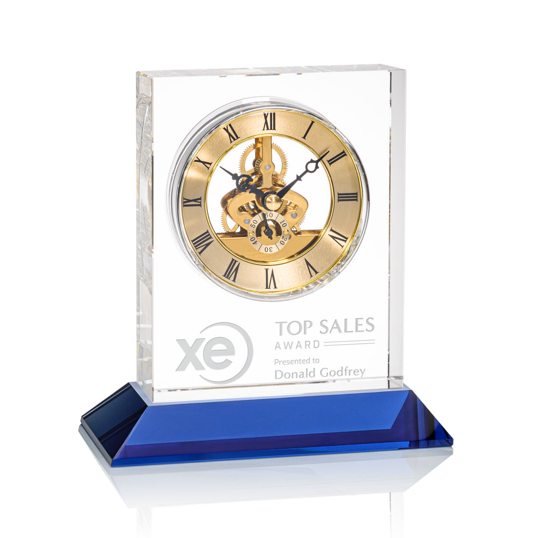 Ashland Clock on Base - Gold Dial 8