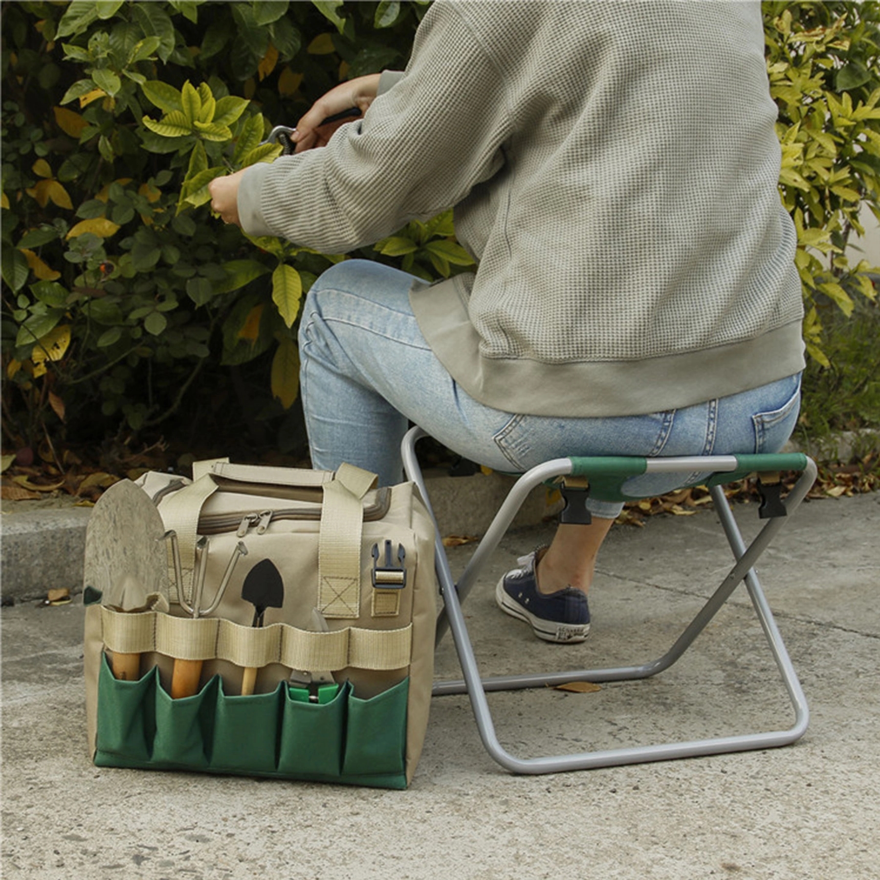 Folding Garden Tool Stool 6