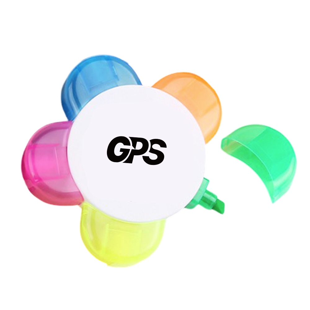 5 in 1 Sunflower Shape Highlighter Pen