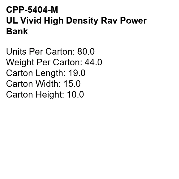 UL VIVID HIGH DENSITY RAV POWER BANK 14