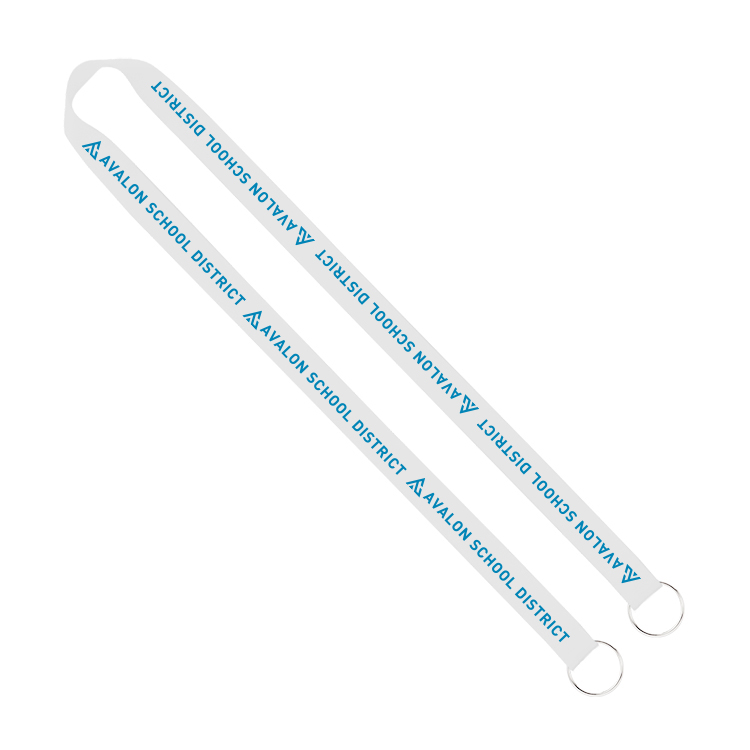 3/4" Screen Printed Lanyard with Double Clips 8