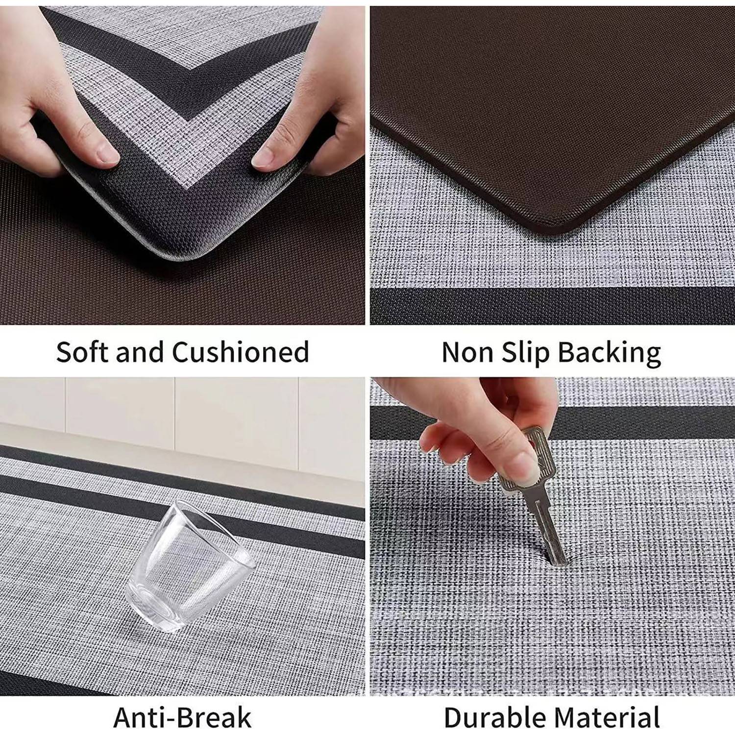Kitchen PVC Non Slip Standing Mat 12