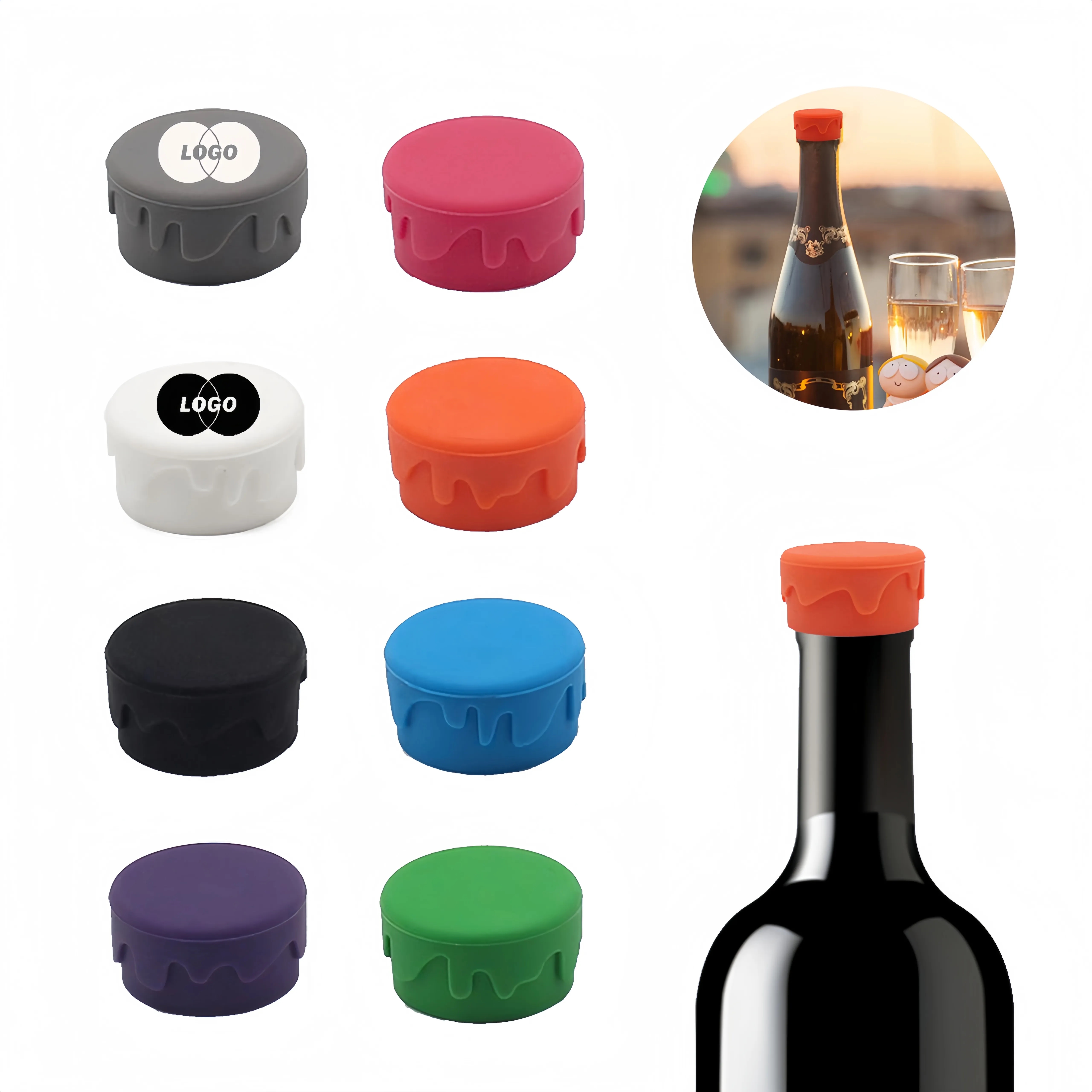 Soft Silicone Bottle Lid Sealed Fesh-keeping Stopper 3