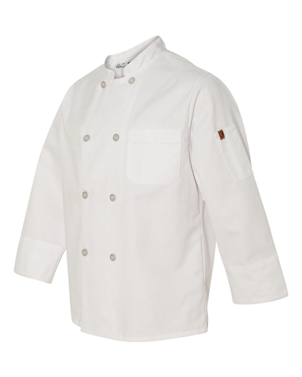 Eight Pearl Button Chef Coat with Thermometer Pocket - 0413 4
