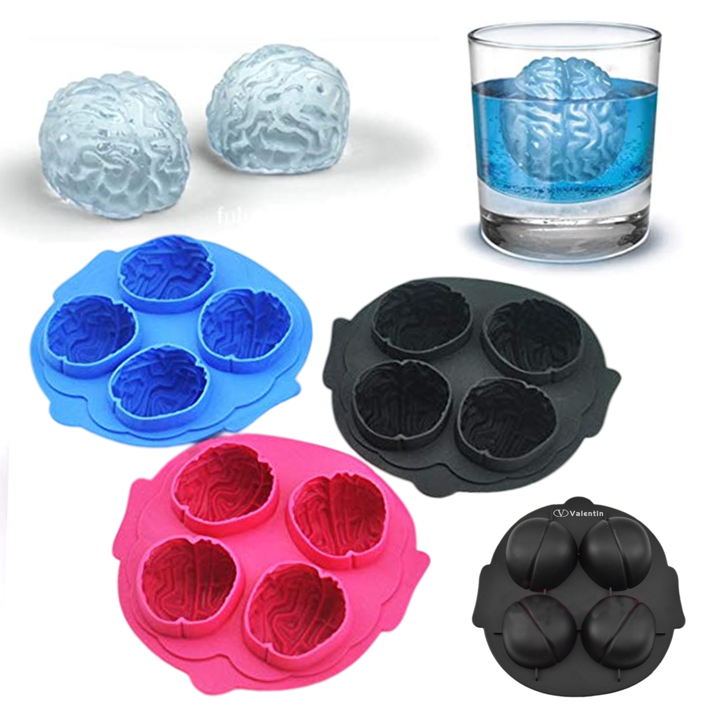 Silicone Brain Ice Mold Tray 2