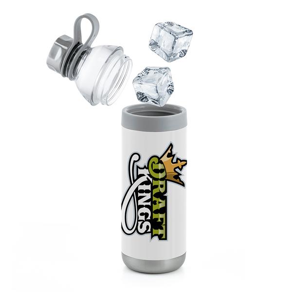 Dual Opening Stainless Steel Water Bottle - 20 Oz., custom water bottle with logo imprint 17