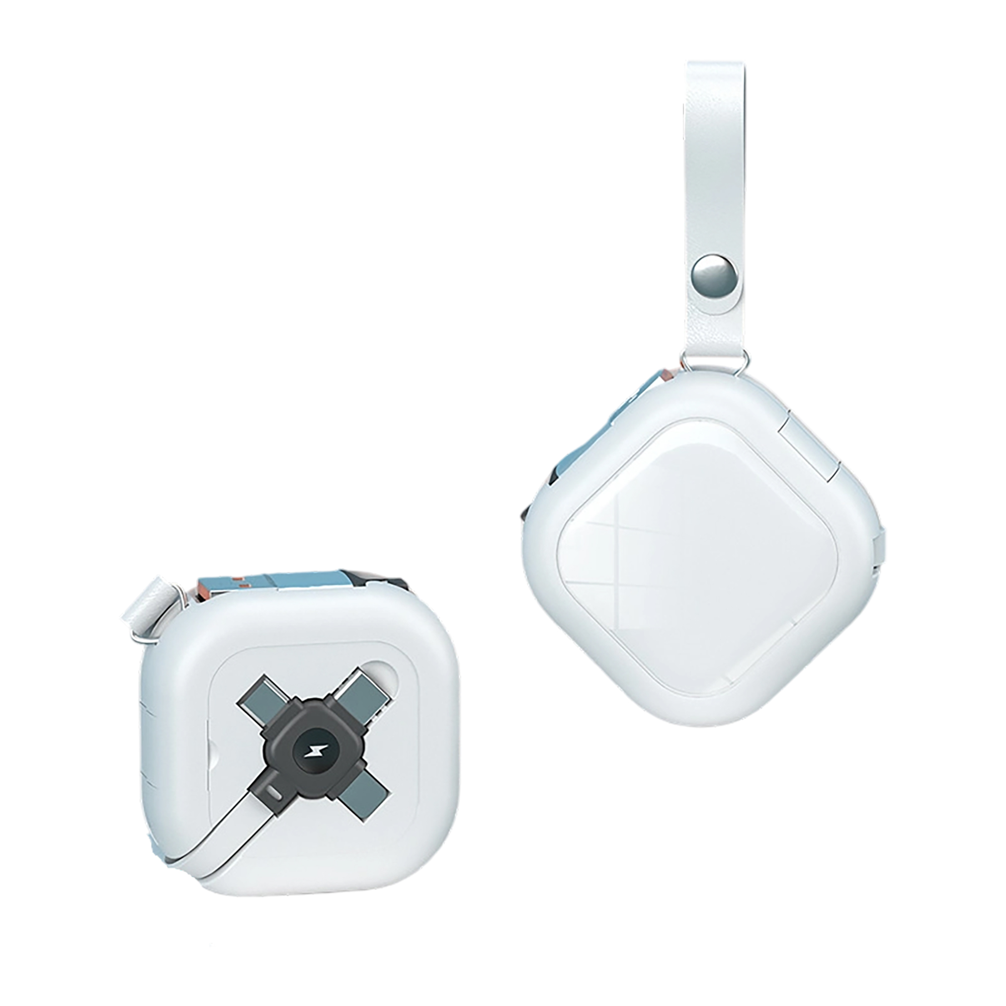Retractable Multi Charging Cable With Micro USB USB C And iP Connectors 3.3' 8