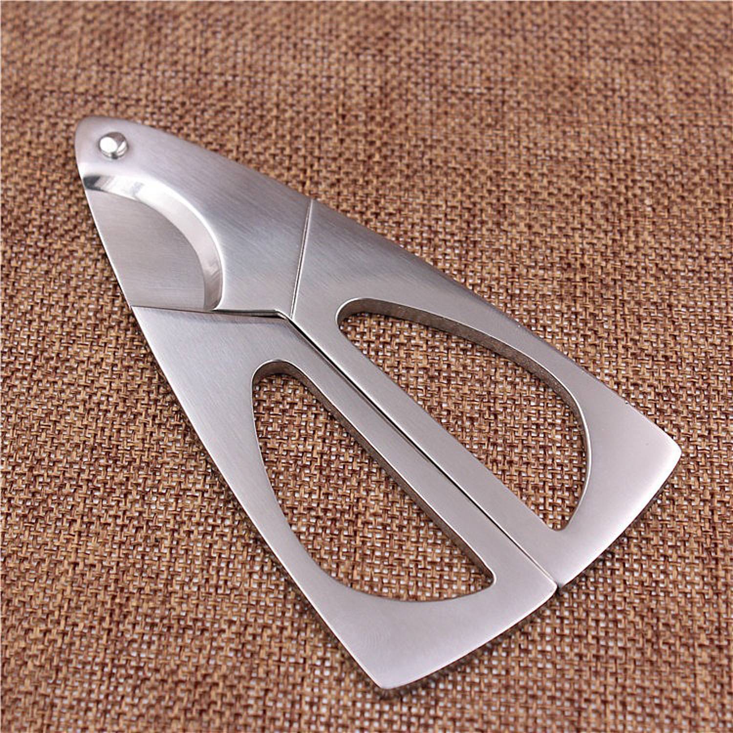 Stainless Steel Triangle Cigar Cutter 6