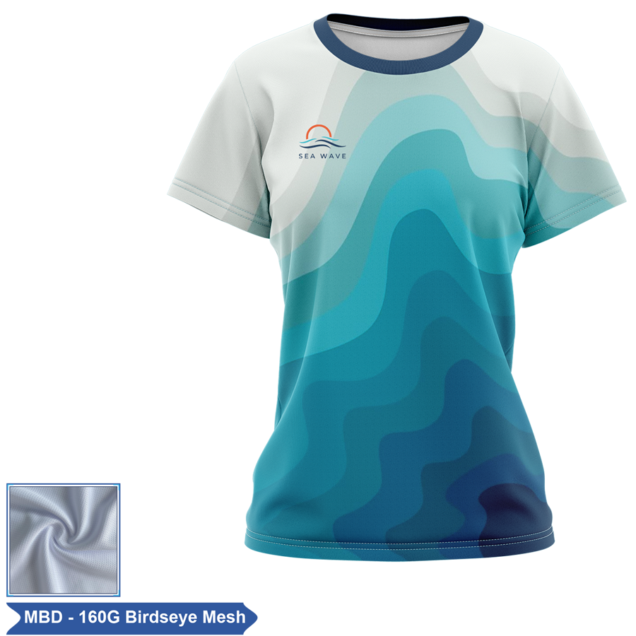 Women's Sublimation 160G Birdseye Short Sleeve T-Shirt 1