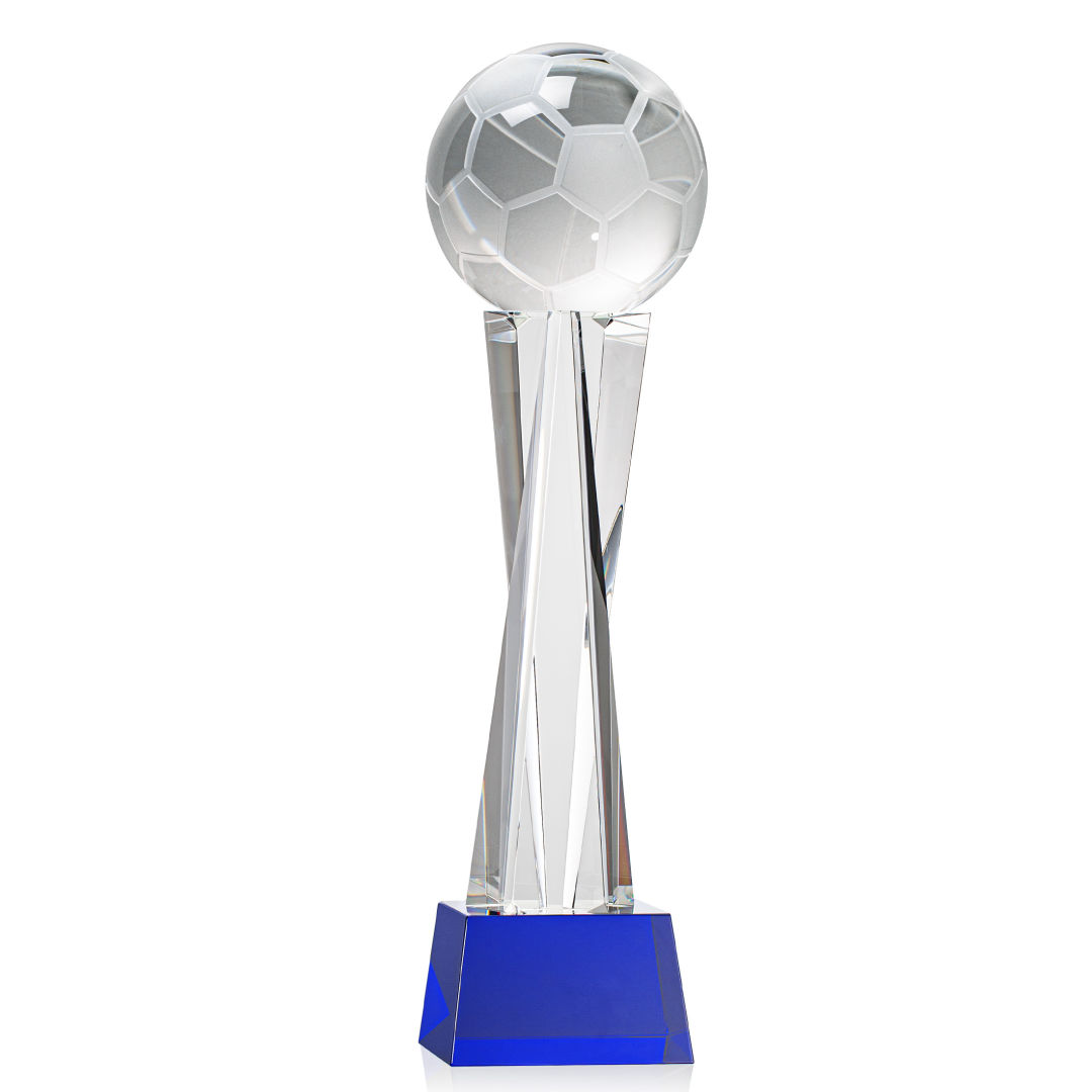 Soccer Ball Award on Grafton Base - Blue 12