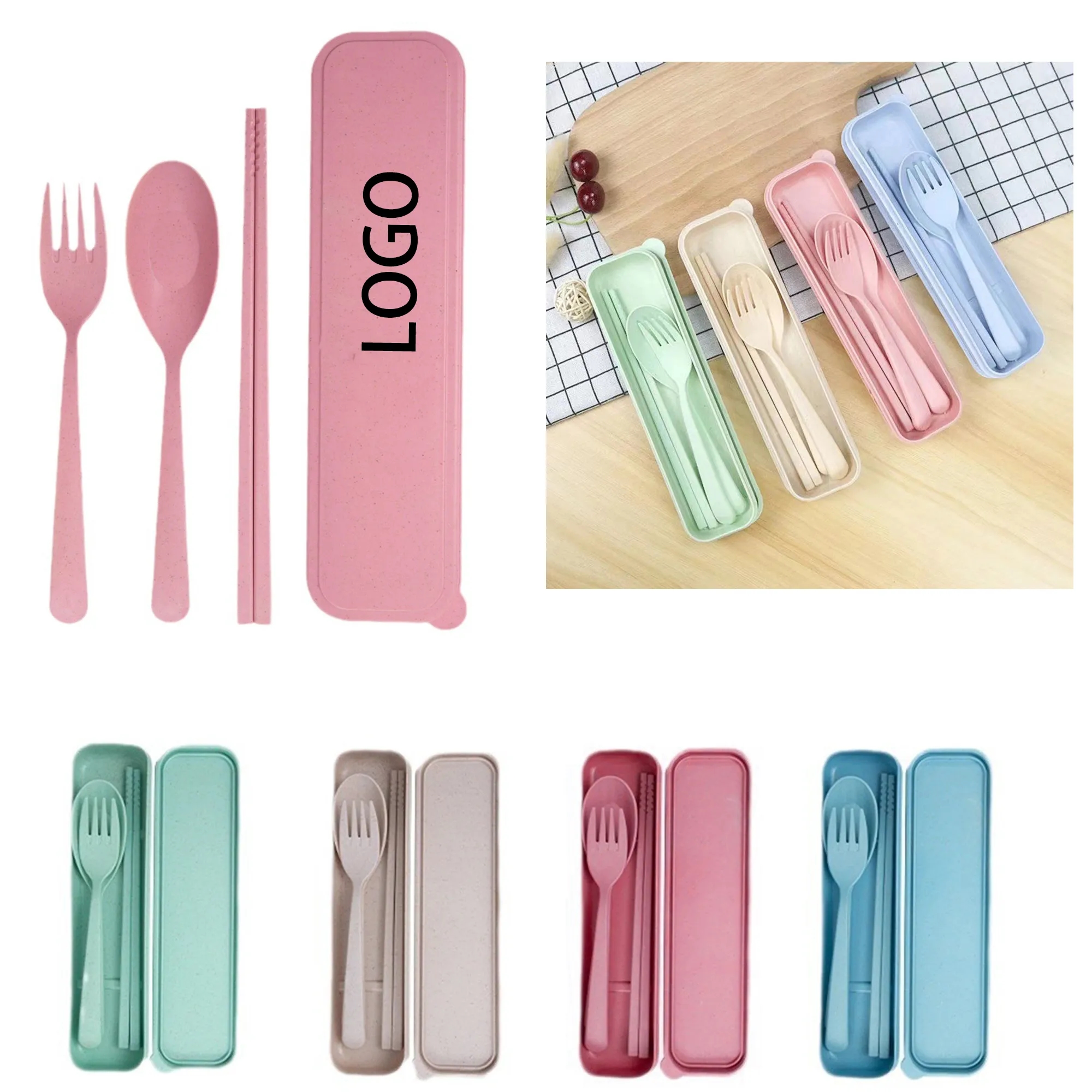 Portable Tableware Three Piece Set 4