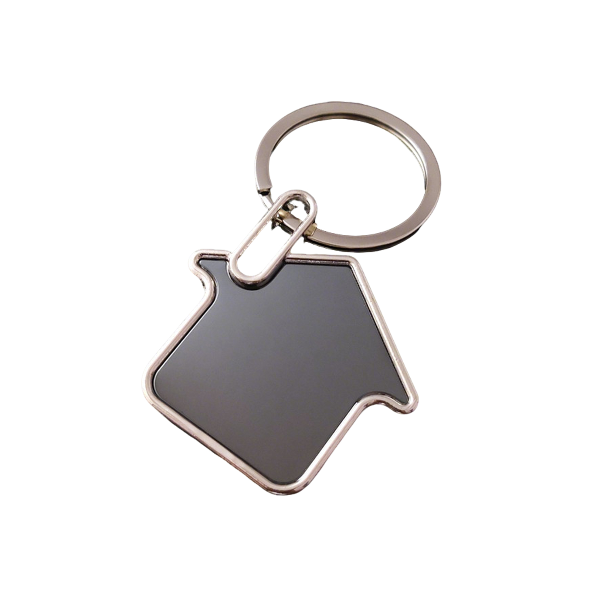 Polished Chrome Key Ring 2.79" Length X 1.45" Width 2