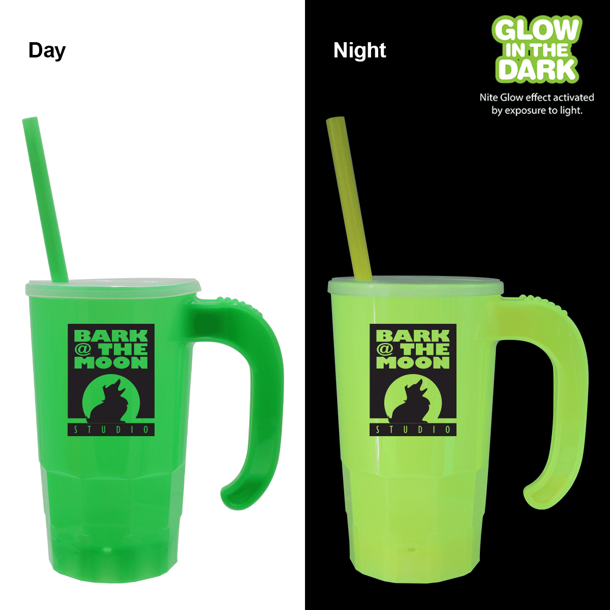 20 oz. Nite Glow Stackable Beer Stein/Straw/Lid Set 1