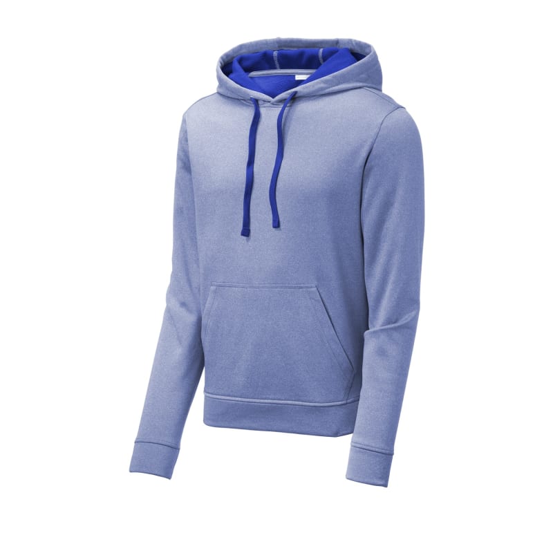 Sport-Tek PosiCharge Sport-Wick Heather Fleece Hooded Pullover. 16