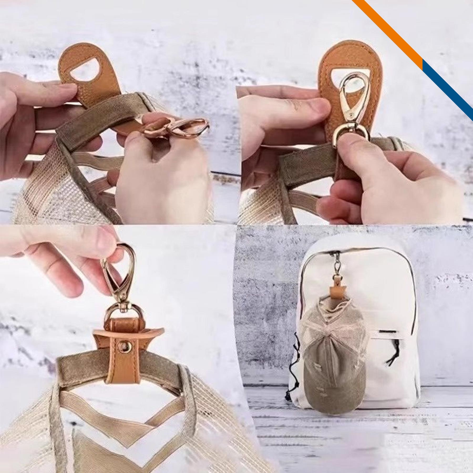 Clipov PU Leather Hat Clip 5