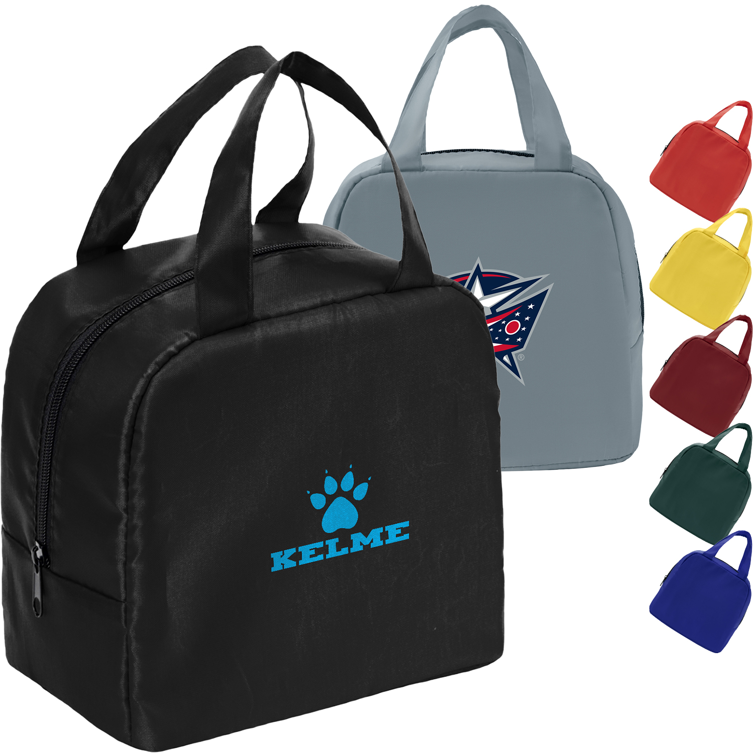 210D Two Handle Lunch Bag w/ Zipper closure 2