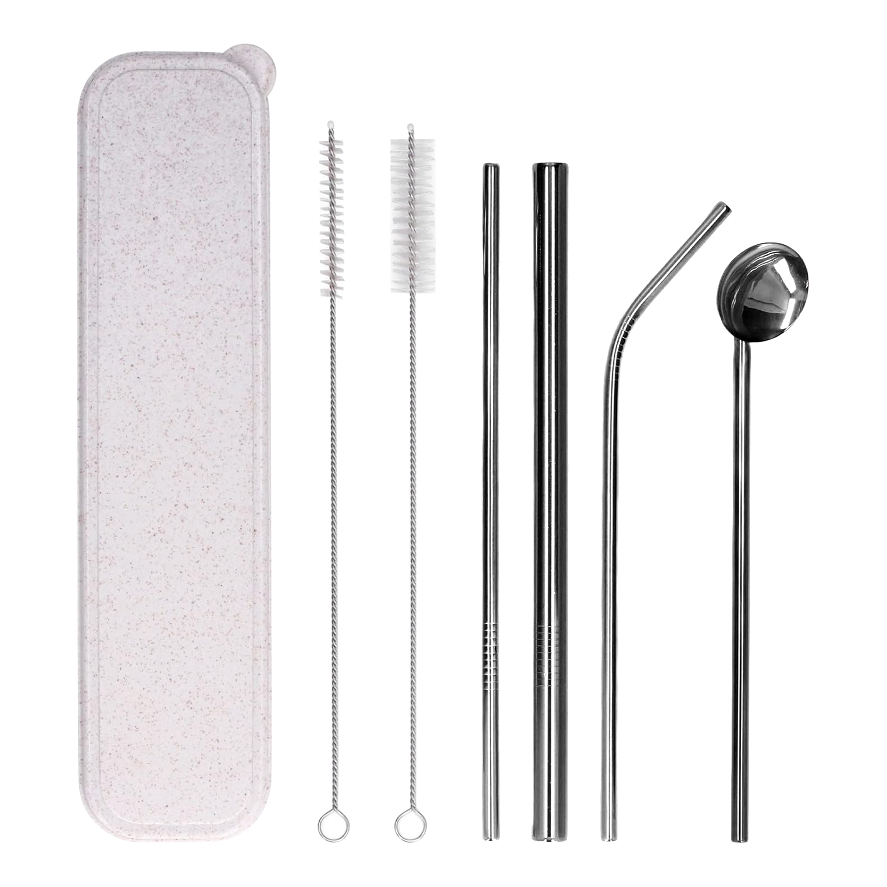 Stainless Steel Straw Set 6
