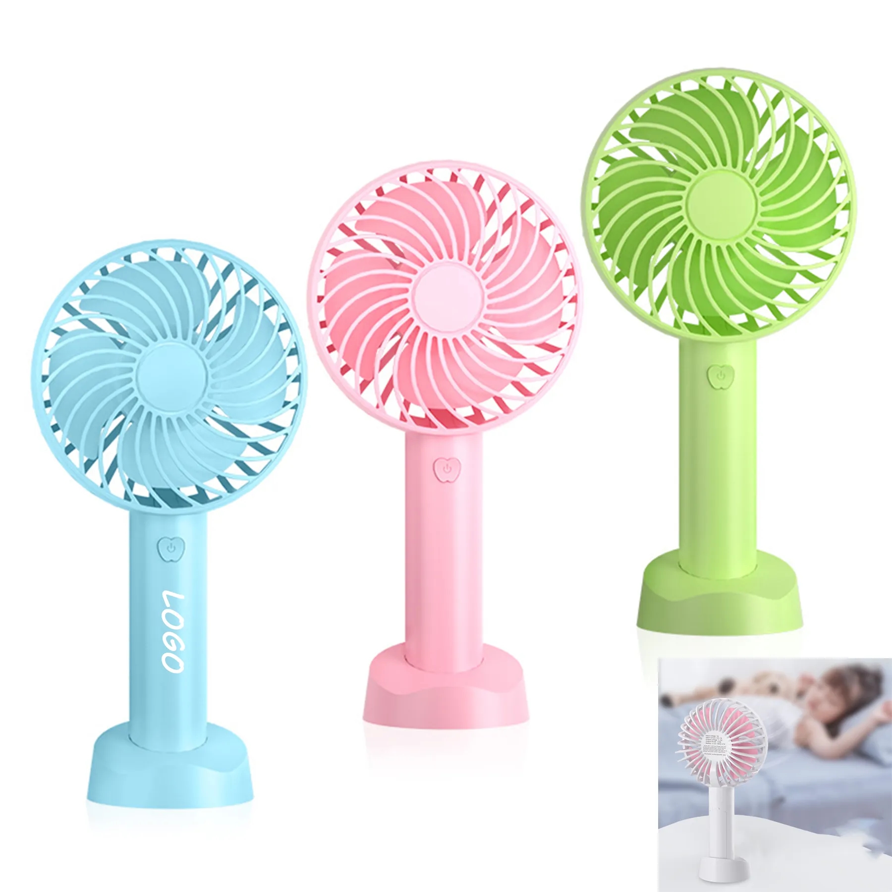 Rechargeable Mini Handy USB Handheld Fan 4